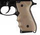 Hogue 92003 Rubber Grip with Finger Grooves Beretta 92/96 Flat Dark Earth