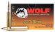 WOLF GOLD .223 Rem 55 Grain FMJ Brass Case Non-magnetic