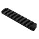 NcSTAR VISM M-LOK Accessory Rail - Medium Length VMML6, 2.5 M-LOK Slots, 11 Picatinny Slots, Black Anodized Finish