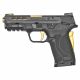 SW PC SHIELD 9MM 8RD GOLD TS NS EZ SW13227